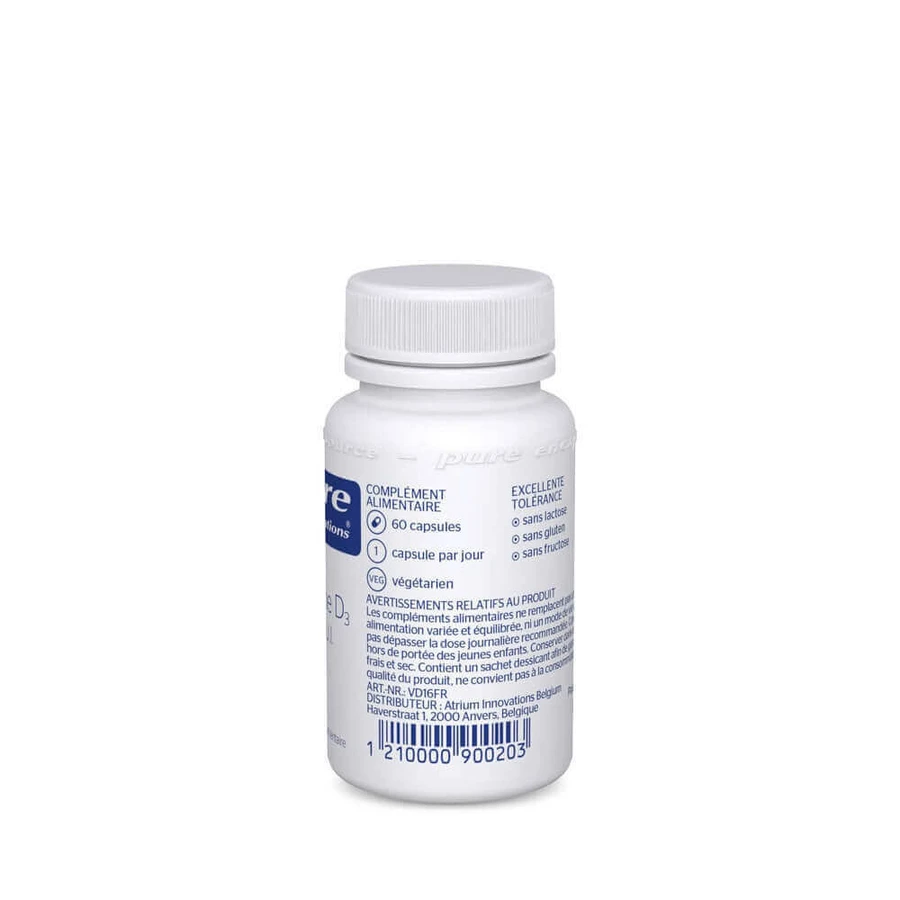 Pure Encapsulations Вітамін D3 60 капсул: ціни та характеристики