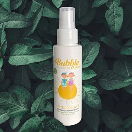 Bubble & Co, органическое успокаивающее молочко после загара для детей с рождения, 100 мл: цены и характеристики