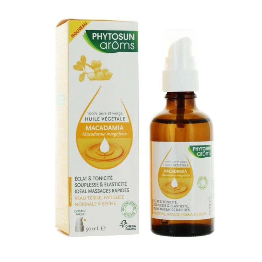 Phytosun Aromes Macadamia Рослинна олія для тьмяної, втомленої, нормальної та сухої шкіри N.A 50мл: ціни та характеристики