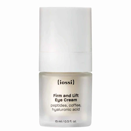 Iossi Firm and Lift Eye Cream, крем для підтяжки та зміцнення шкіри навколо очей, пептиди, кава та гіалуронова кислота, 15 мл: ціни та характеристики