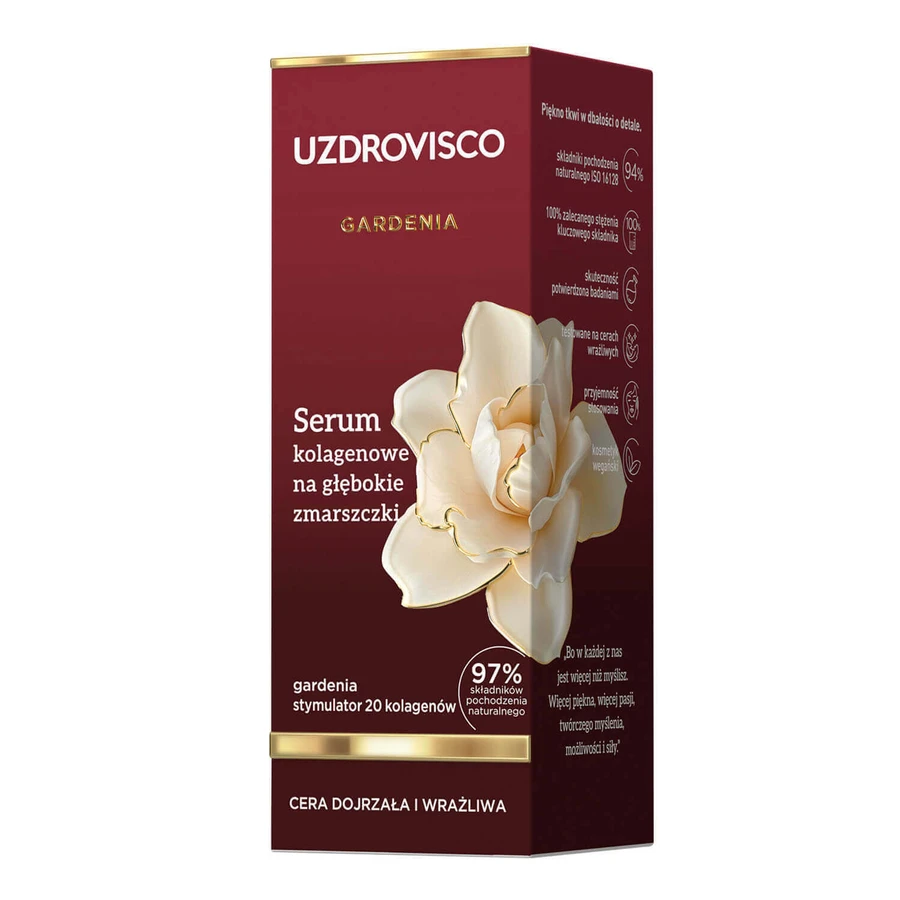 Uzdrovisco Gardenia, коллагеновая сыворотка от глубоких морщин, 30 мл: цены и характеристики