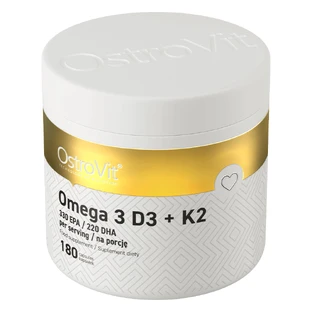OstroVit Омега 3, D3 + K2, 180 капсул