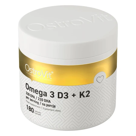 OstroVit Омега 3, D3 + K2, 180 капсул: цены и характеристики