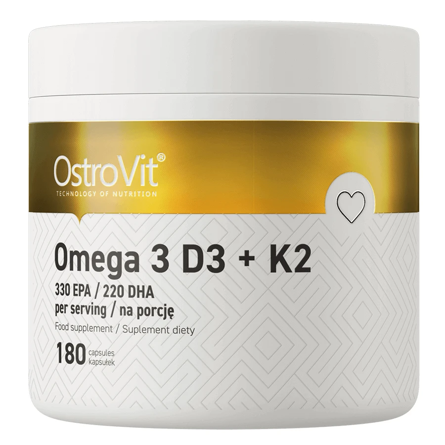OstroVit Омега 3, D3 + K2, 180 капсул: цены и характеристики