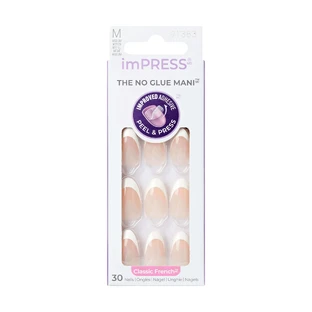 Накладні нігті imPRESS Classic French, вічні, 1 набір, Kiss