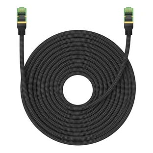 Високошвидкісний мережевий кабель Baseus RJ45 кат. 8 40Gbps 20м в оплітці чорний
