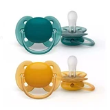 Avent Ultra Soft Ортодонтическая пустышка от 6 до 18 месяцев Очень чувствительная кожа x2