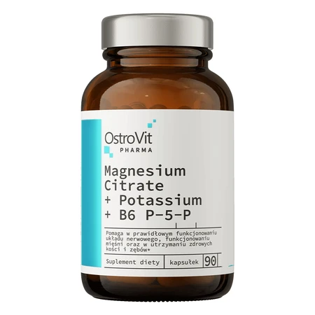 OstroVit Pharma Магній цитрат + посталій + B6 P-5-P, 90 капсул: ціни та характеристики