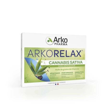 Аркофарма Аркорелакс Cannabis sativa 30 таблеток: ціни та характеристики