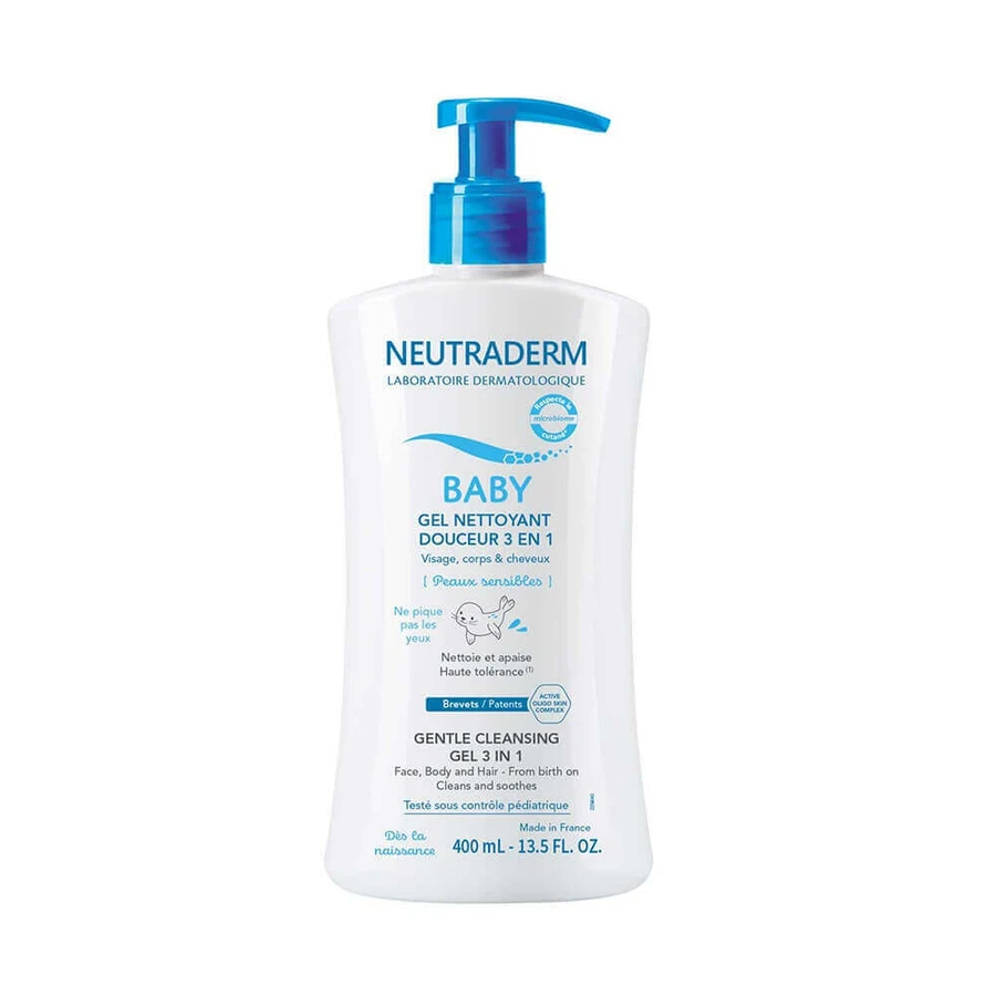 Neutraderm Baby Gentle 3 в 1 Очищающий гель для чувствительной кожи 400 мл: цены и характеристики