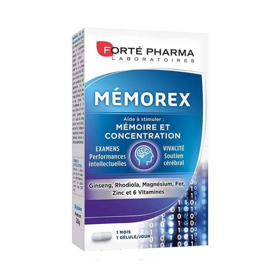 Forté Pharma Mémorex Память и концентрация 30 капсул: цены и характеристики