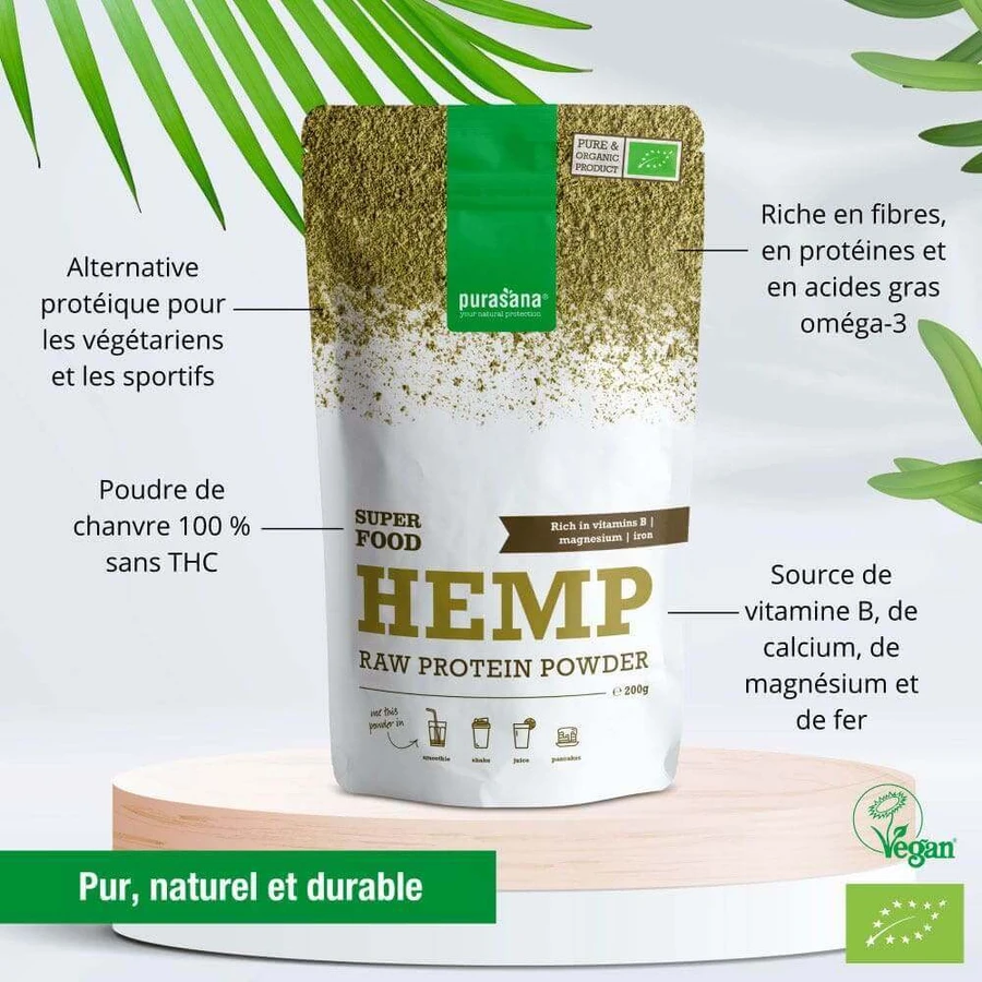 Purasana Organic Hemp Powder 200 г: цены и характеристики