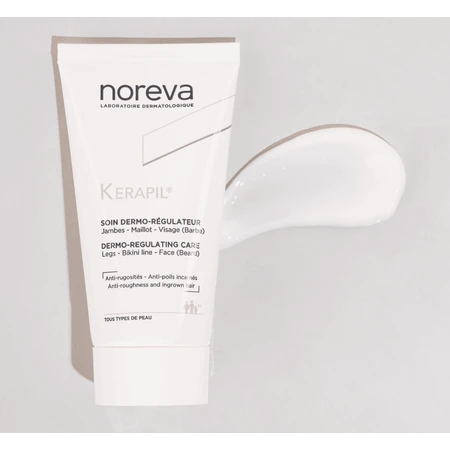 Крем для тіла Noreva Laboratoires Kerapil Dermo-Regulating Care, профілактика вростання волосся, 75 мл: ціни та характеристики