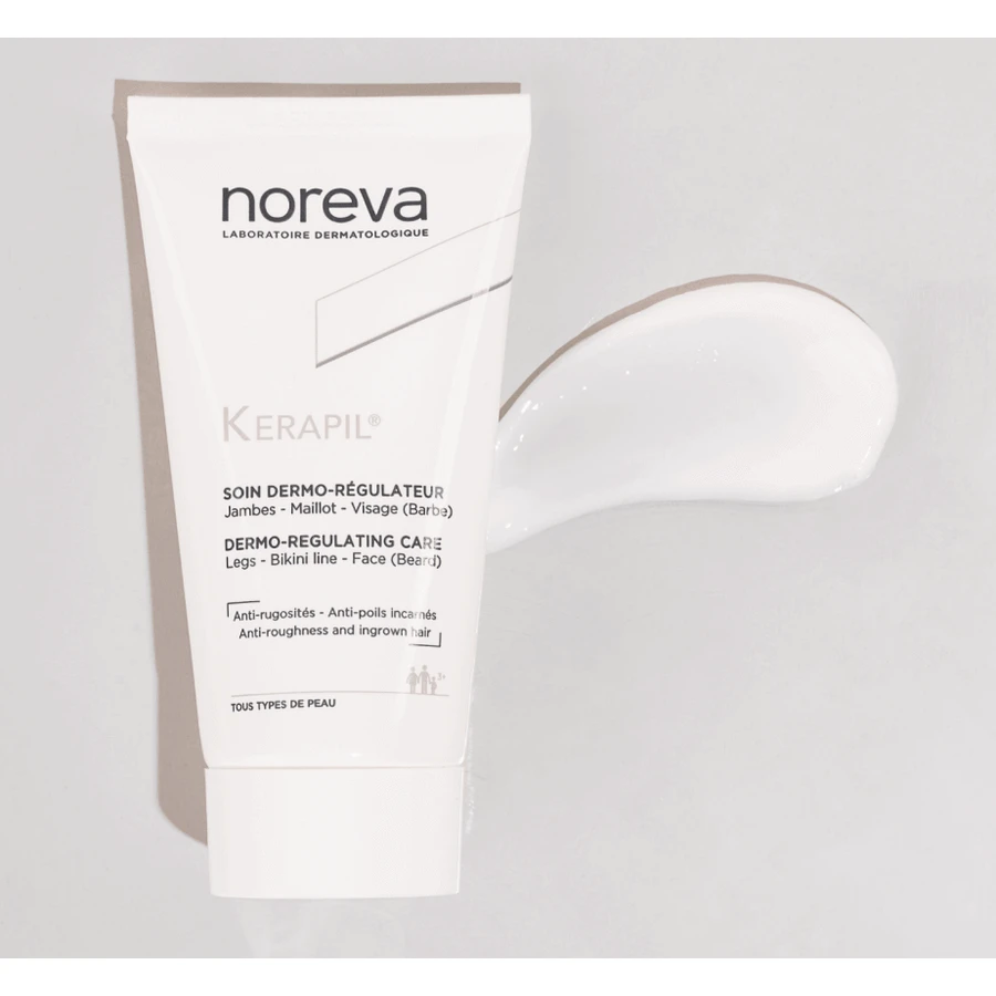 Крем для тіла Noreva Laboratoires Kerapil Dermo-Regulating Care, профілактика вростання волосся, 75 мл: ціни та характеристики