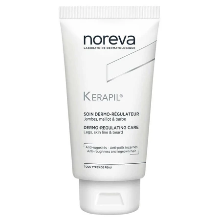 Крем для тіла Noreva Laboratoires Kerapil Dermo-Regulating Care, профілактика вростання волосся, 75 мл: ціни та характеристики