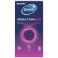 Unimil Sensation Max, латексные презервативы с трубочкой, 12 штук