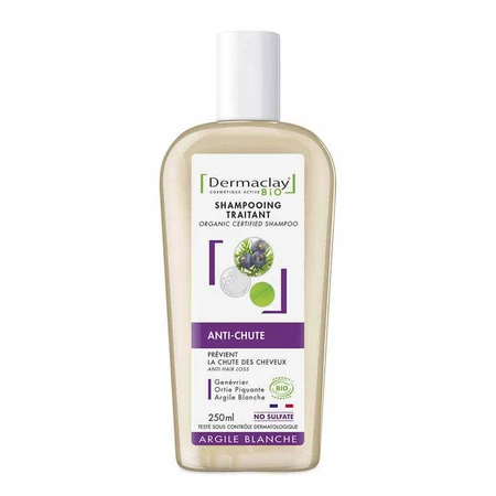 Dermaclay Organic Argilla Blanc Шампунь для усунення випадіння волосся 250 мл: ціни та характеристики