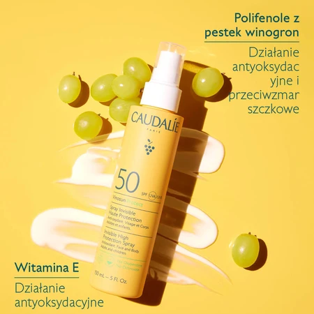Caudalie Vinosun Protect, спрей невидимый для защиты от нелепостей, SPF 50, 150 мл: цены и характеристики