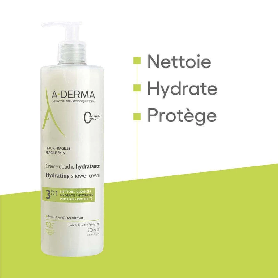 A-Derma Les Indispensables Crème Douche Hydratante 3 в 1 750 мл: цены и характеристики