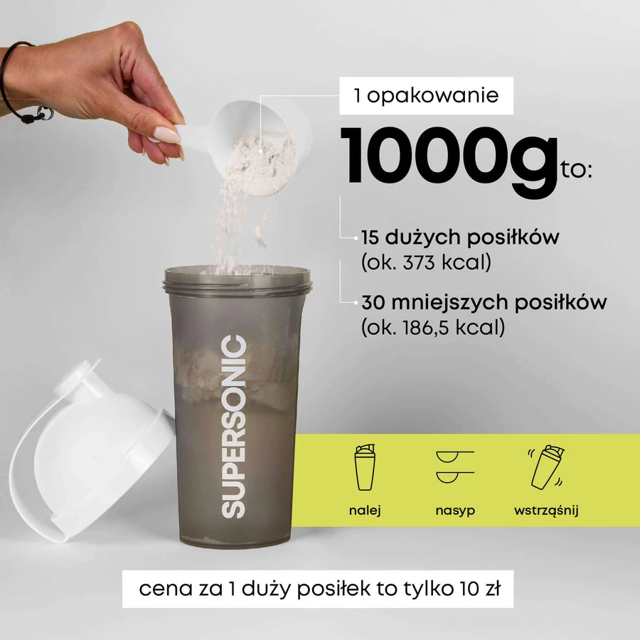 Supersonic Complete Meal Plus Active Meal, со вкусом сливочного молока, 1000 г: цены и характеристики