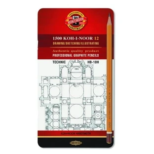 Koh-I-Noor, Графитовый карандаш HB-10H, 12 шт.