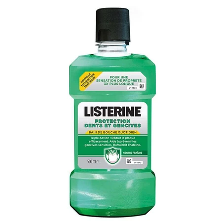 Listerine Defence Захист для зубів і ясен у ванні зі свіжою м'ятою 500 мл: ціни та характеристики