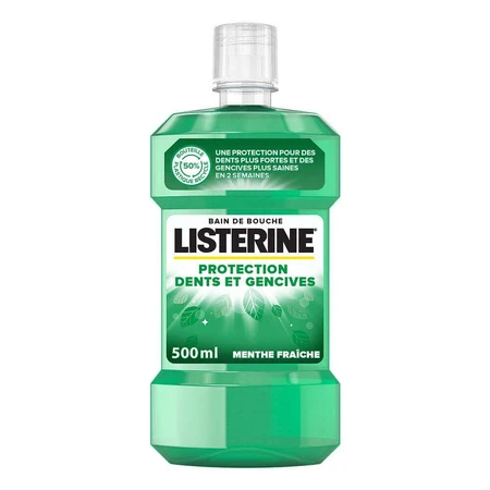 Listerine Defence Захист для зубів і ясен у ванні зі свіжою м'ятою 500 мл: ціни та характеристики