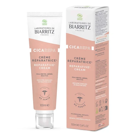 Органічний відновлювальний крем Laboratoires De Biarritz для подразненої або реактивної шкіри 100 мл: ціни та характеристики