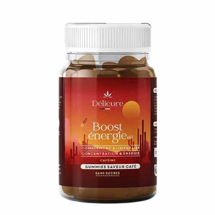 Delicure Boost зі смаком енергетичної кави без цукру 60 льодяників