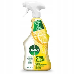 Dettol Power amp; Fresh Антибактериальный спрей для поверхностей Лимон, 500 мл