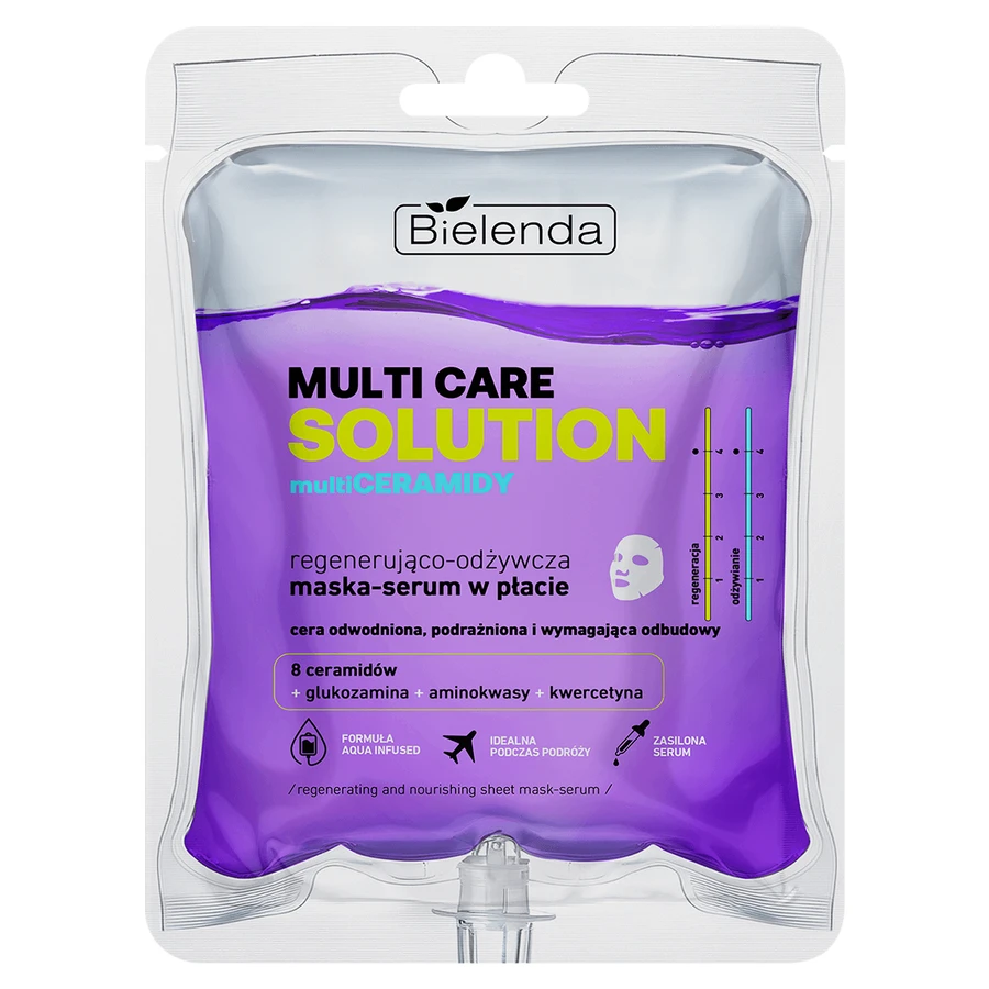 Bielenda Multicare Solution multiCERAMIDES, регенерирующая и восстанавливающая маска-сыворотка в листах, 1 шт.: цены и характеристики