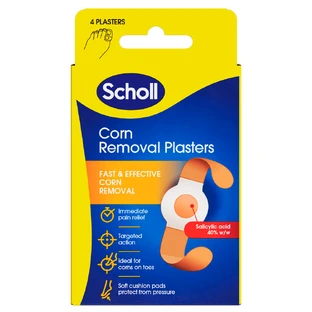 Пластыри для снятия шин, 4 штуки, Scholl