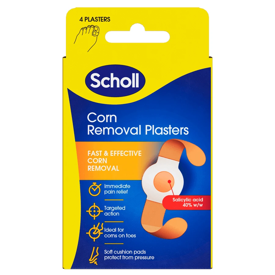 Пластыри для снятия шин, 4 штуки, Scholl: цены и характеристики