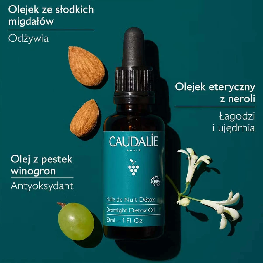 Caudalie Vinoclean, нічна олія для детоксикації, 30 мл: ціни та характеристики