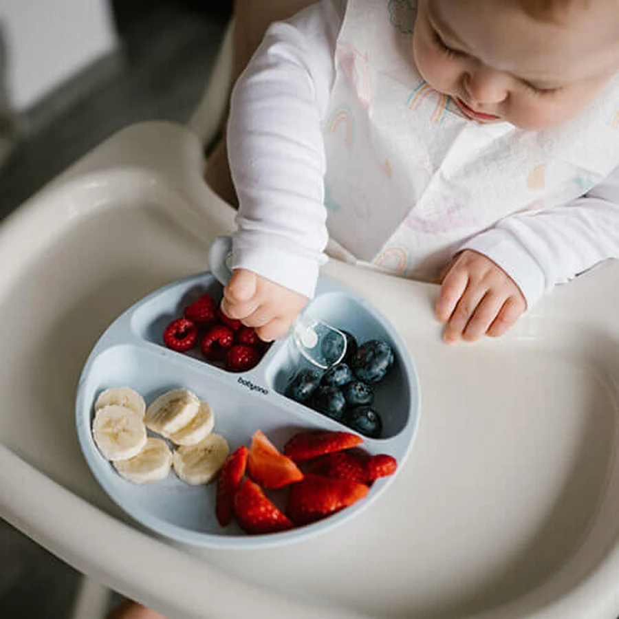 BabyOno, силиконовое блюдце с присоской, голубое, от 6 месяцев, 1 шт.: цены и характеристики