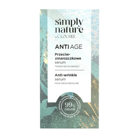 Clochee Simply Nature Anti Age, сироватка проти зморшок, 30 мл: ціни та характеристики