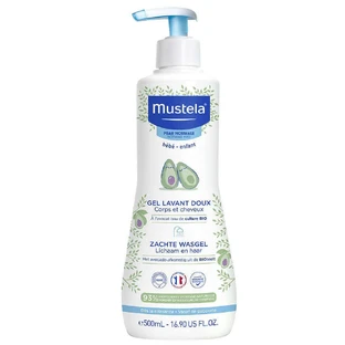 Mustela Ніжний очищуючий гель для тіла та волосся для нормальної шкіри 500мл