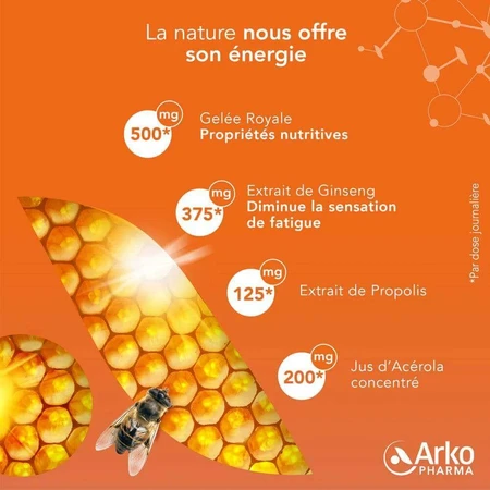 Arkopharma Arkoroyal Dynergie Bio Dynamisant & Stimulant 20 ампул: цены и характеристики