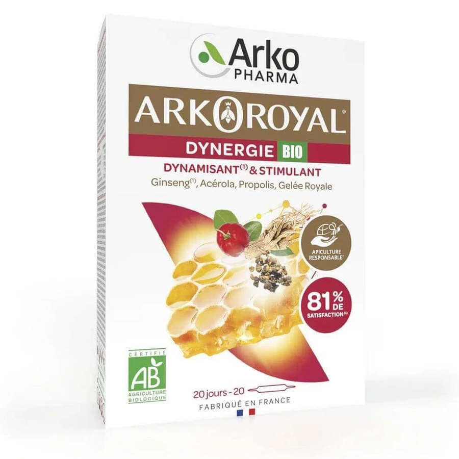 Arkopharma Arkoroyal Dynergie Bio Dynamisant & Stimulant 20 ампул: цены и характеристики