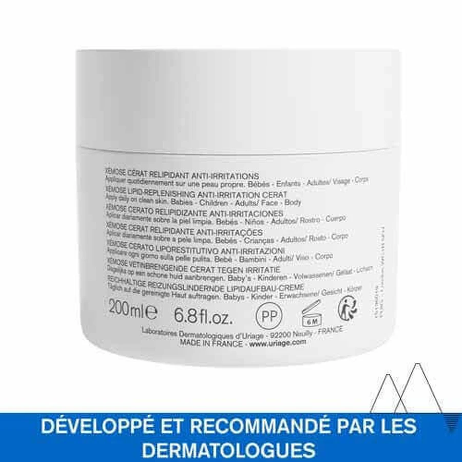 Uriage Xemose Waxed Liporestitutive Anti-irritation 200 мл: цены и характеристики