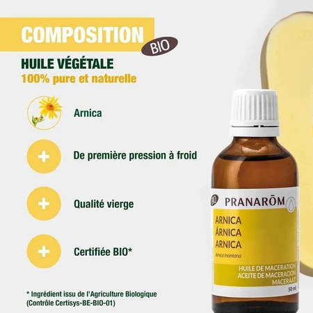 Органічна олія арніки Pranarôm 50 мл: ціни та характеристики
