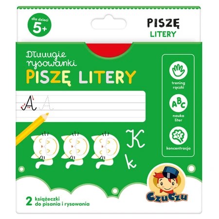 CzuCzu Dłuuugie rysowanki Piszę litery, 2 книги для детей, от 5 лет: цены и характеристики