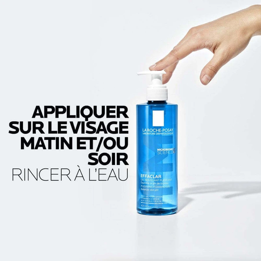 La Roche-Posay Еффаклар Еффаклар Пінний очищуючий гель для обличчя Жирна шкіра, схильна до акне 2х400мл: ціни та характеристики