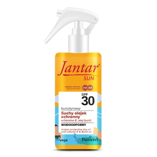 Farmona Jantar Sun, янтарное сухое защитное масло, водостойкое, SPF 30, 150 мл