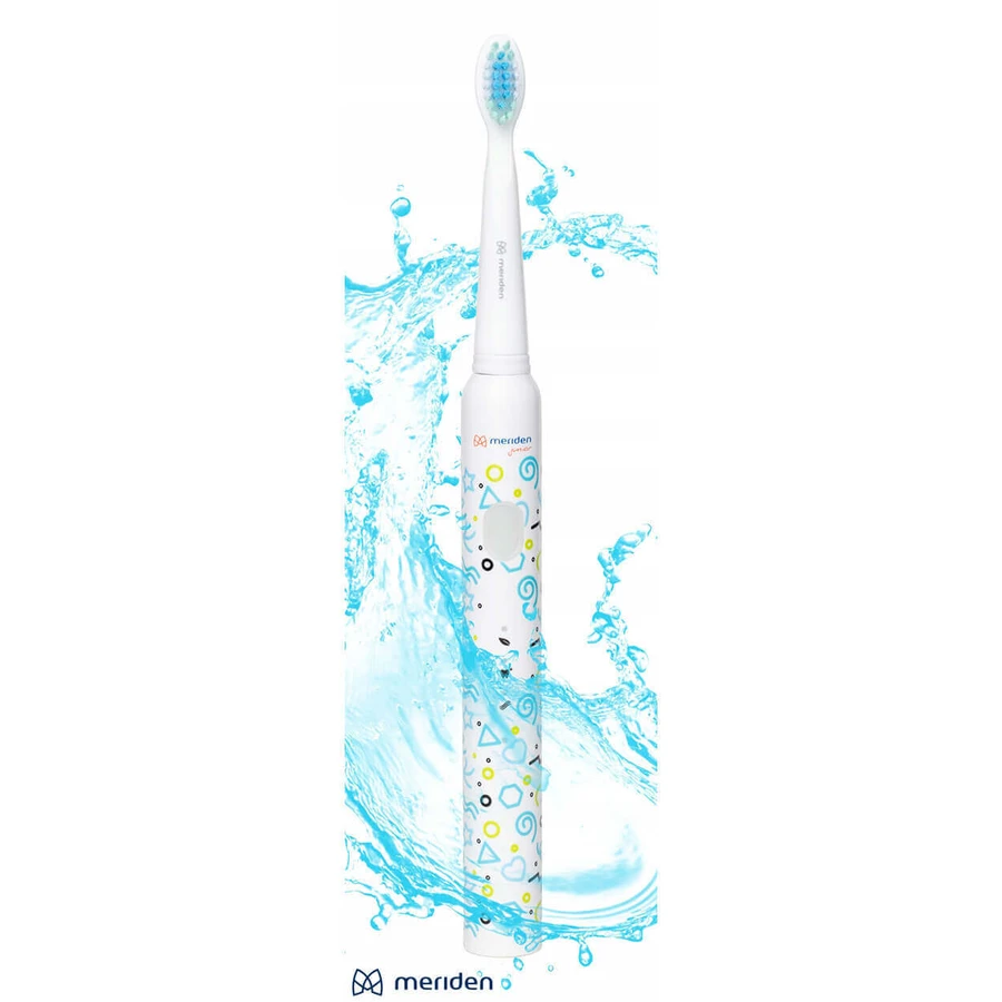 Meriden Smart Junior Blue, звукова зубна щітка для дітей, синя, від 5 років, 1 штука + змінні насадки, 4 штуки: ціни та характеристики