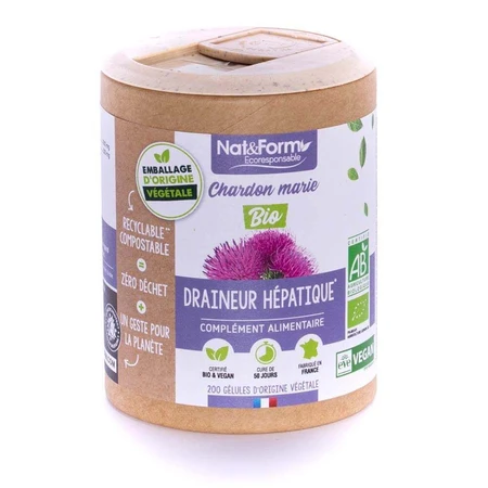 Nat&Form ORGANIC MARIAN THISTLE 200 капсул: цены и характеристики