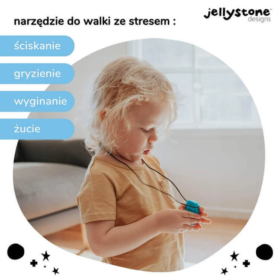 Jellystone Designs, антистрессовый кулон, робот, синий, от 3 лет, 1 штука: цены и характеристики