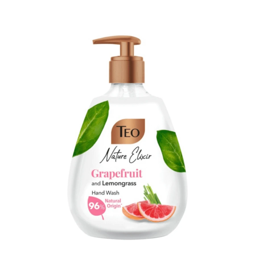 Жидкое мыло Nature Elixir, Розовый грейпфрут и лимонная трава, 400 мл, Teo: цены и характеристики