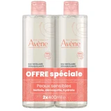 Міцелярна вода Avene Les Essentiels Makeup Removing Micellar Water для чутливої ​​шкіри 2 шт. х 400 мл