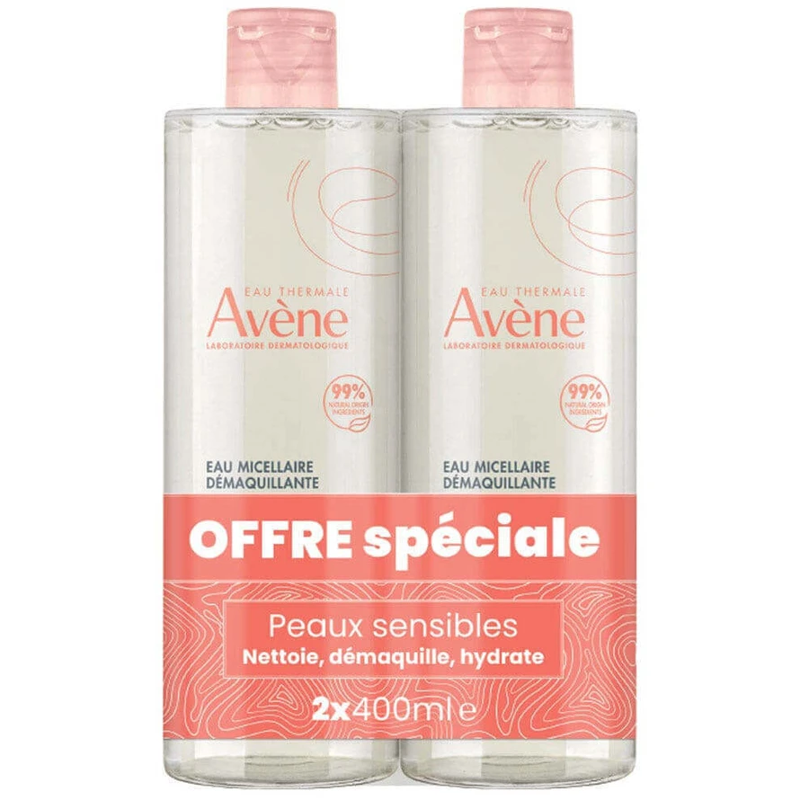 Мицеллярная вода Avene Les Essentiels Makeup Removing Micellar Water для чувствительной кожи 2 шт. х 400 мл: цены и характеристики